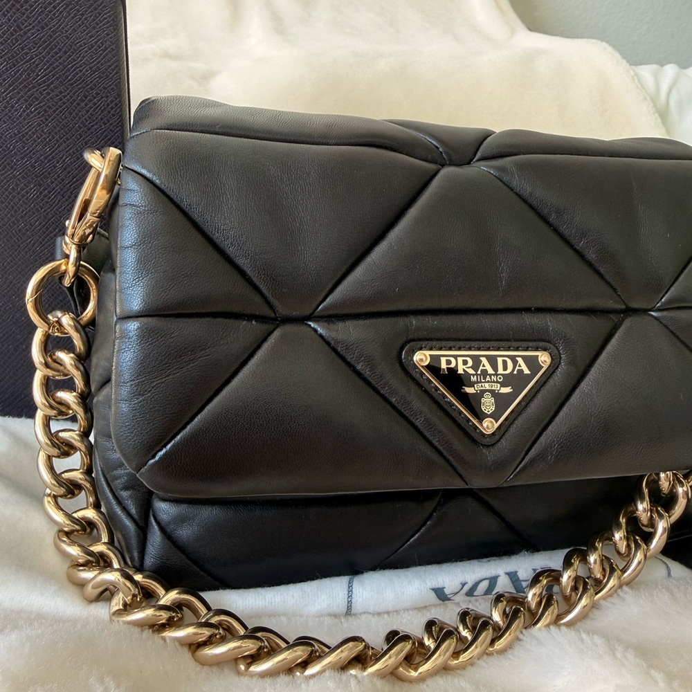 Prada System Nappa Leather Patchwork Bag - image 6